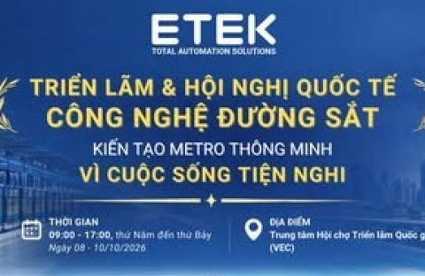 Thư mời | ETEK đồng hành cùng Hà Nội Metro tại Triển lãm & Hội nghị Quốc tế Công nghệ Đường sắt 2026